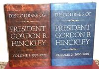 Discourses of President Gordon B. Hinckley Volume 1 & 2 Full Set LDS Mormon HB