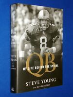 NEW! SIGNED Steve Young QB Life Behind the Spiral 1st Ed Hardcover LDS Mormon DJ