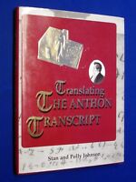 Translating the Anthon Transcript 1st Edition HCDJ Hardcover Johnson Mormon LDS